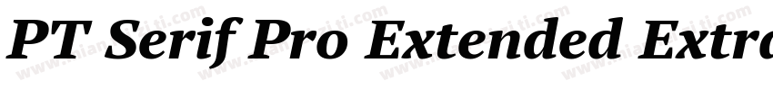 PT Serif Pro Extended ExtraBold字体转换